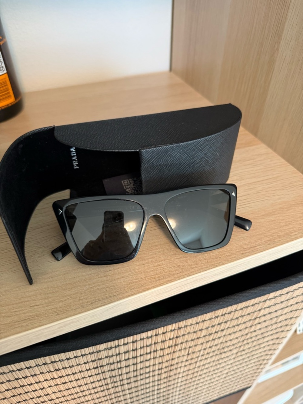 Prada Black Square Frame Sunglasses - Picture 3 of 5